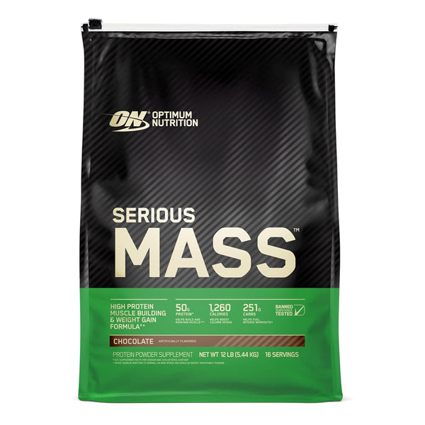 Optimum Nutrition Serious Mass 12 lbs Bag Weight Gainer