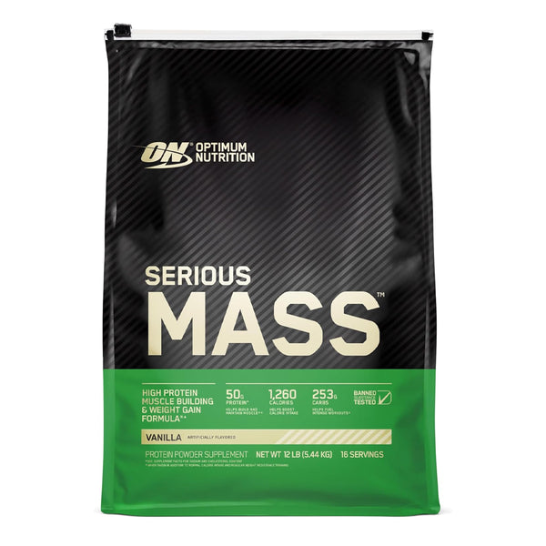 Optimum Nutrition Serious Mass 12 lbs Bag Weight Gainer