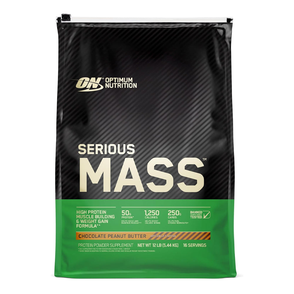 Optimum Nutrition Serious Mass 12 lbs Bag Weight Gainer
