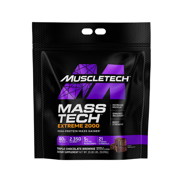 Muscletech Mass Tech Extreme 2000 Mass Gainer 20Lb