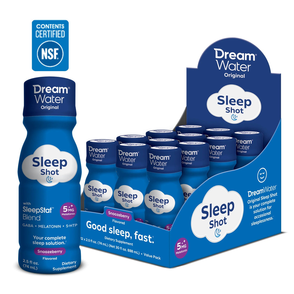 Dream Water Sleep Aid Shot - Snoozeberry Flavor - 12 pack DREAM WATER