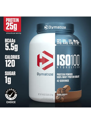 Dymatize ISO100 Hydrolyzed Protein Powder,40 Serving 3Lbs