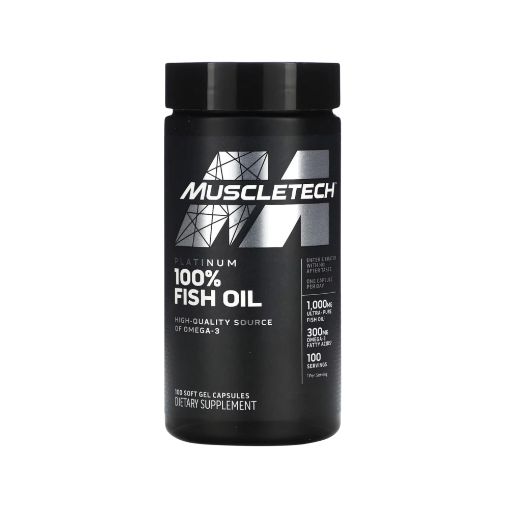 Muscletech Platinum 100% Omega Fish Oil 100 Softgels
