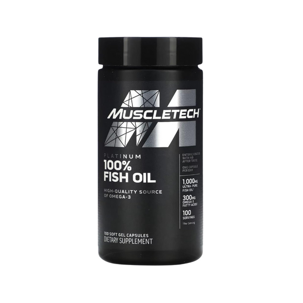 Muscletech Platinum 100% Omega Fish Oil 100 Softgels MuscleTech