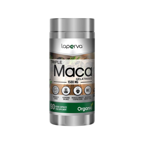 Laperva Triple Organic Maca 90 Veggie Capsules Laperva