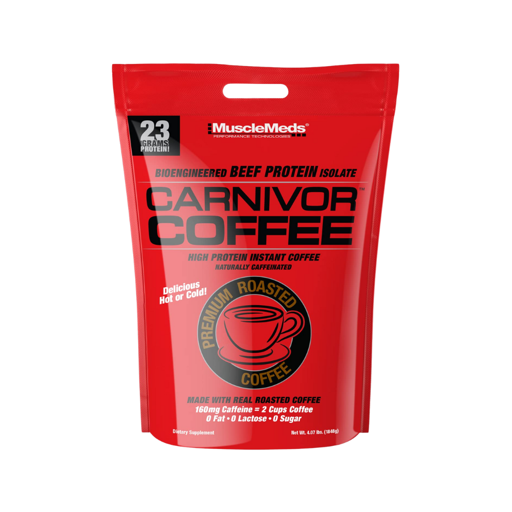 MuscleMeds Carnivor High Protein Coffee Naturally Caffeinated Energy Boost 4lb