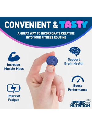 Applied Nutrition Creatine Gummies, Millions Blackcurant, 80 Gummies, 3000mg Creatine Monohydrate Per Serving Applied Nutrition