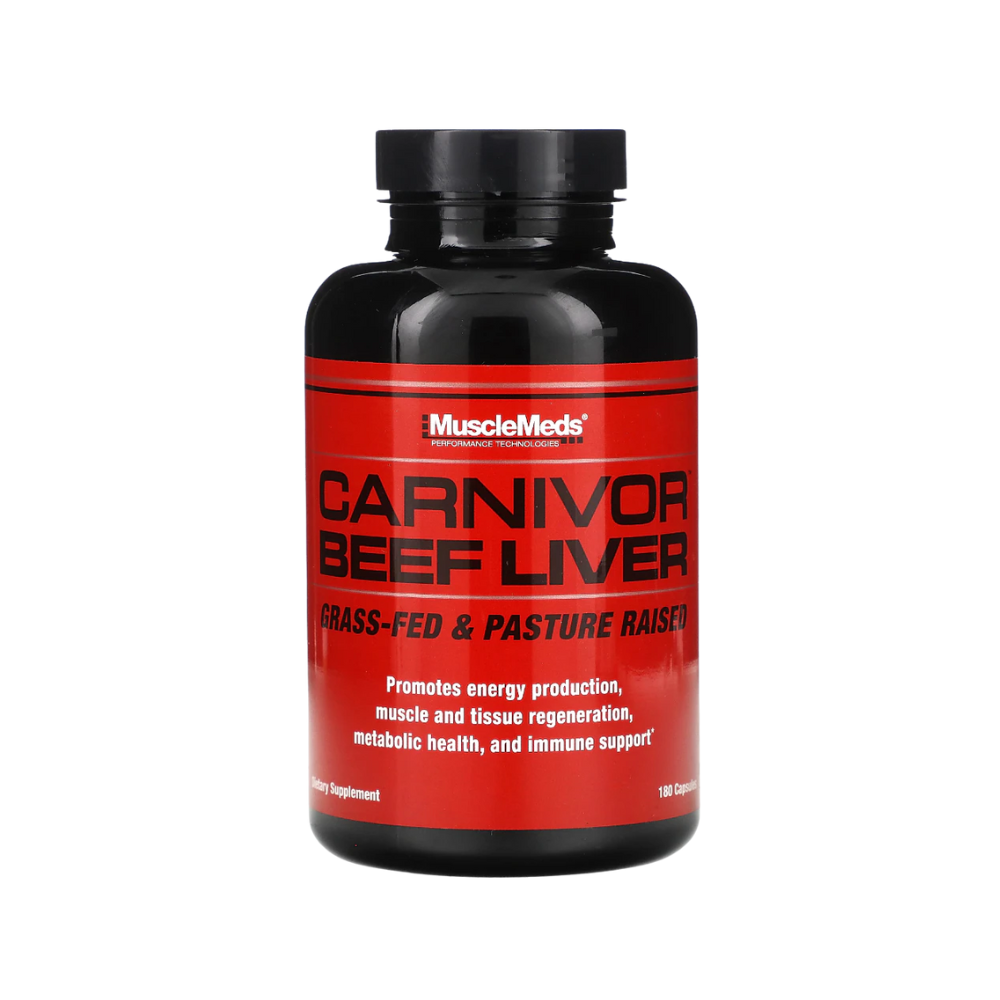 MuscleMeds Carnivor Grass-Fed Beef Liver 180 Capsules