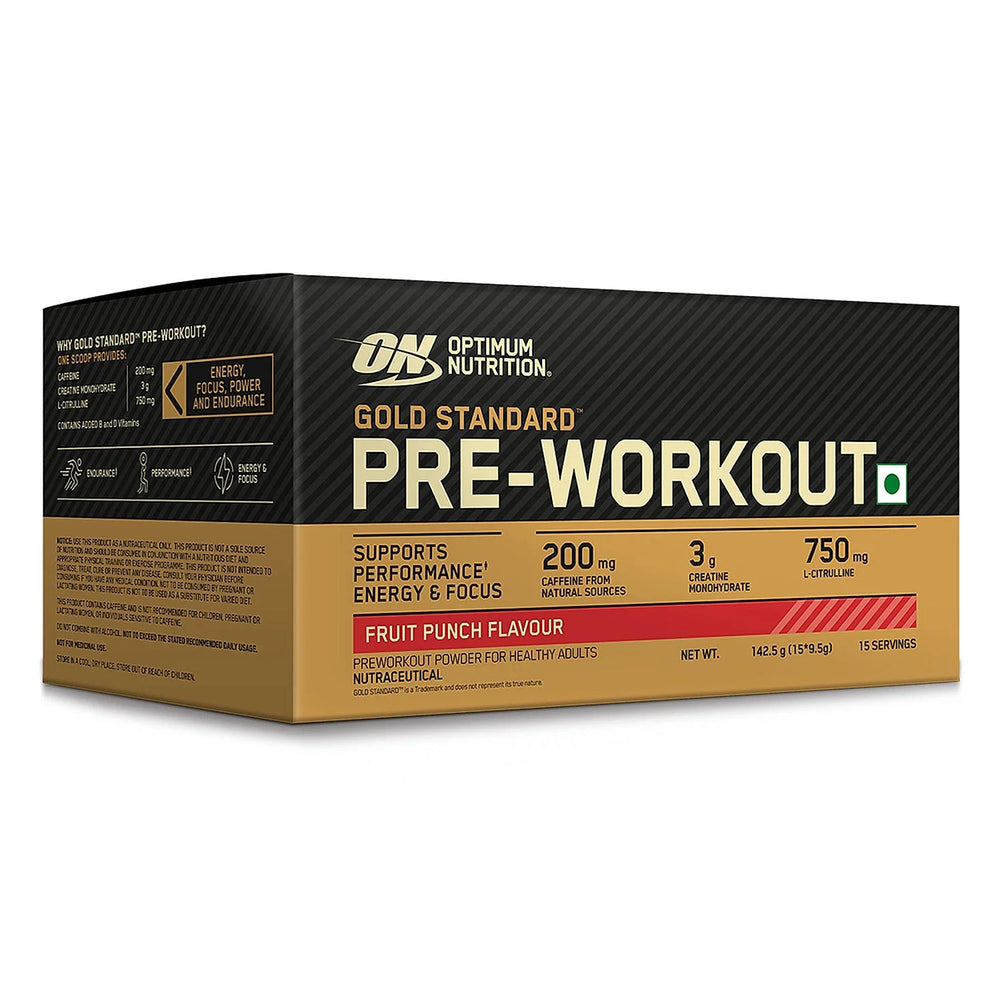 Optimum Nutrition (ON) Gold Standard Pre-Workout- 142.5g/15 single serve packs Optimum Nutrition