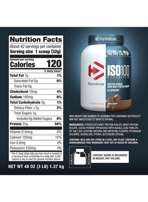 Dymatize ISO100 Hydrolyzed Protein Powder,40 Serving 3Lbs