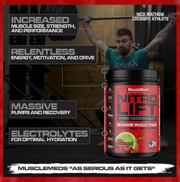 MuscleMeds Nitro Lift Pre-workout 500g Musclemeds