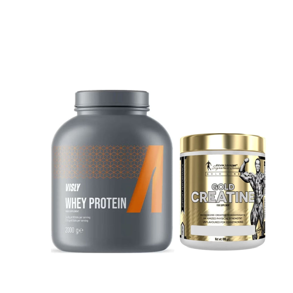 Visly Whey Protein 2kg +Kevin Levrone Gold Creatine 300g Sam's Nutrition