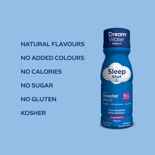Dream Water Sleep Aid Shot - Snoozeberry Flavor - 12 pack DREAM WATER