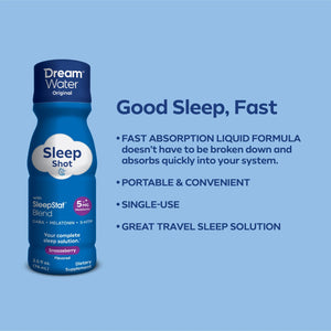 Dream Water Sleep Aid Shot - Snoozeberry Flavor - 12 pack DREAM WATER