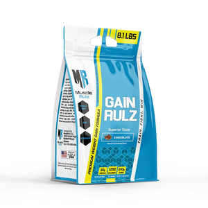 Muscle Rulz Gain Rulz 1250 Calories Per Serving, Mass Gainer 8Lb Muscle Rulz