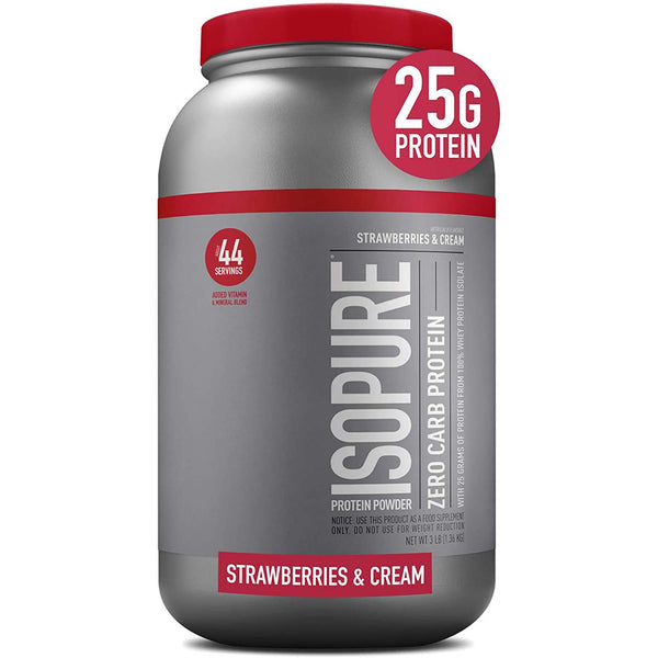 Nature's Best Isopure Zero Carb Protein,  3 LB, 25 Grams Protein Per Scoop ISOPURE