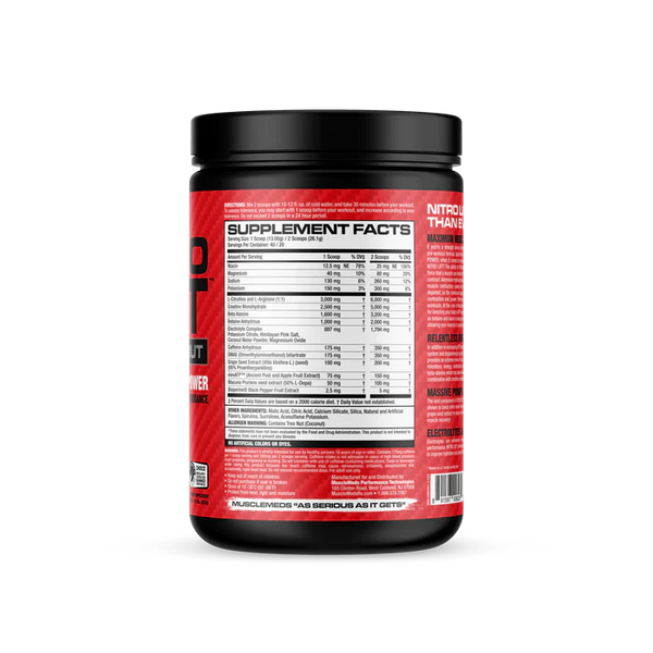 MuscleMeds Nitro Lift Pre-workout 500g Musclemeds