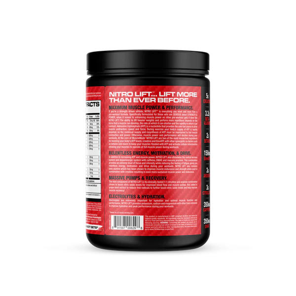 MuscleMeds Nitro Lift Pre-workout 500g Musclemeds