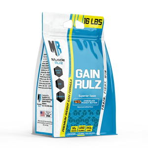 Muscle Rulz Gain Rulz 1250 Calories Per Serving, Mass Gainer 16Lb Muscle Rulz