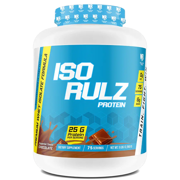 Muscle Rulz ISORULZ Whey Protein Isolate 75 Servings 5 Lbs Muscle Rulz