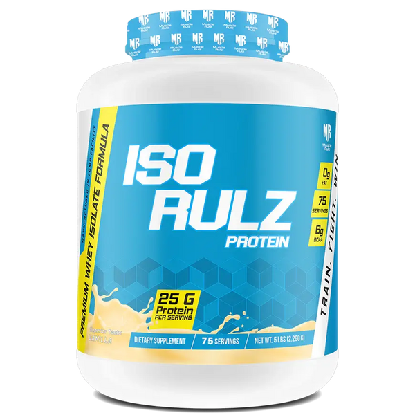 Muscle Rulz ISORULZ Whey Protein Isolate 75 Servings 5 Lbs Muscle Rulz
