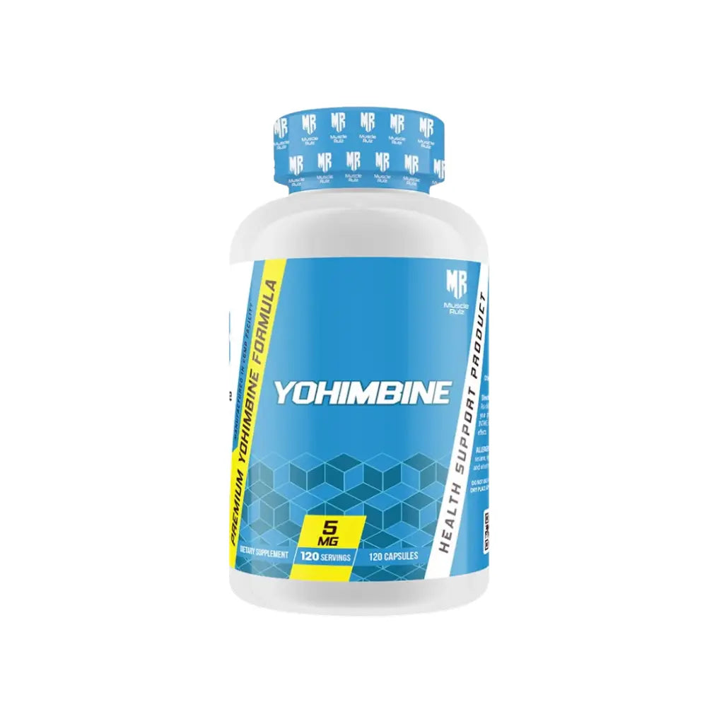 Muscle Rulz YOHIMBINE HCL 5MG 120 Capsules-front