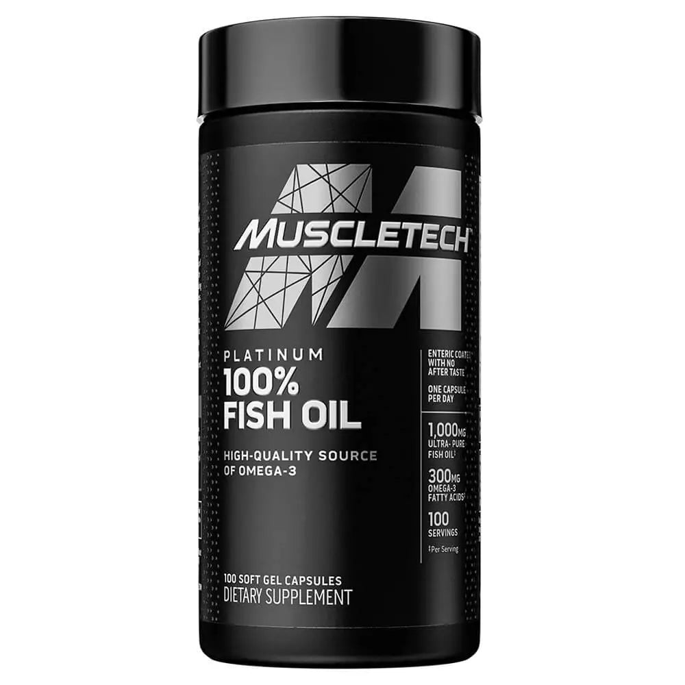 Muscletech Platinum 100% Fish Oil 100 Softgels MuscleTech