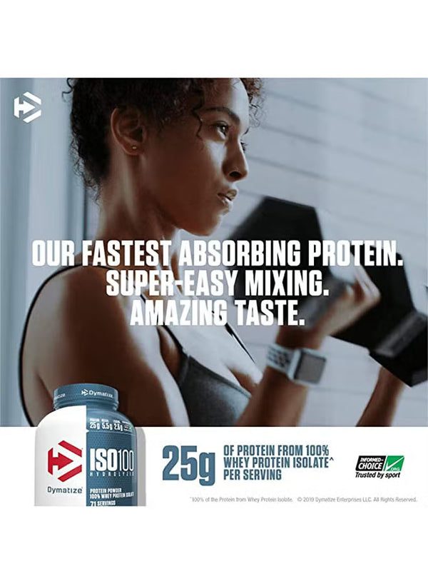Dymatize ISO100 Hydrolyzed Protein Powder,40 Serving 3Lbs