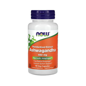 Now Ashwagandha 450 Mg Veg Capsules 90 Capsules
