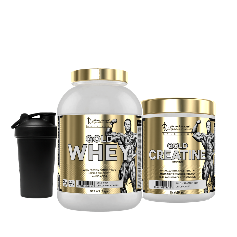Kevin Levrone Gold Whey +Kevin Levrone Gold Creatine + Shaker