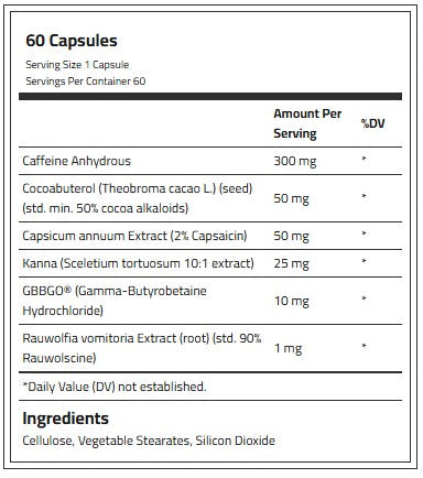 Nutrex Lipo 6 Hardcore Maximum Fat Burner, 60 Capsules, Maximum Fat Loss Support Nutrex Research