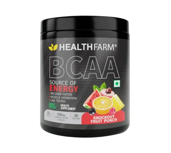 HealthFarm BCAA Supplement + Electrolytes Support Muscle Recovery (180g) HEALTHFARM