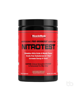Musclemeds Nitrotest Androgenic Pre-workout 30 Servings Musclemeds