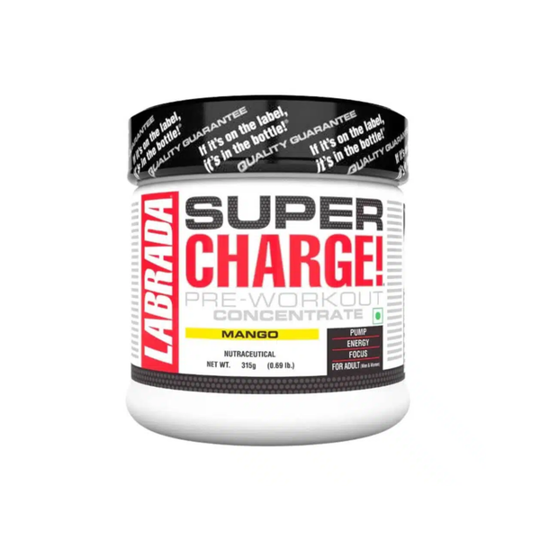 Labrada Super Charge Pre-Workout Powder, 315g – Energy, Focus & Performance Booster