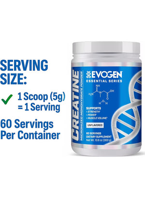 Creatine Unflavored 60 Servings 300G EVOGEN
