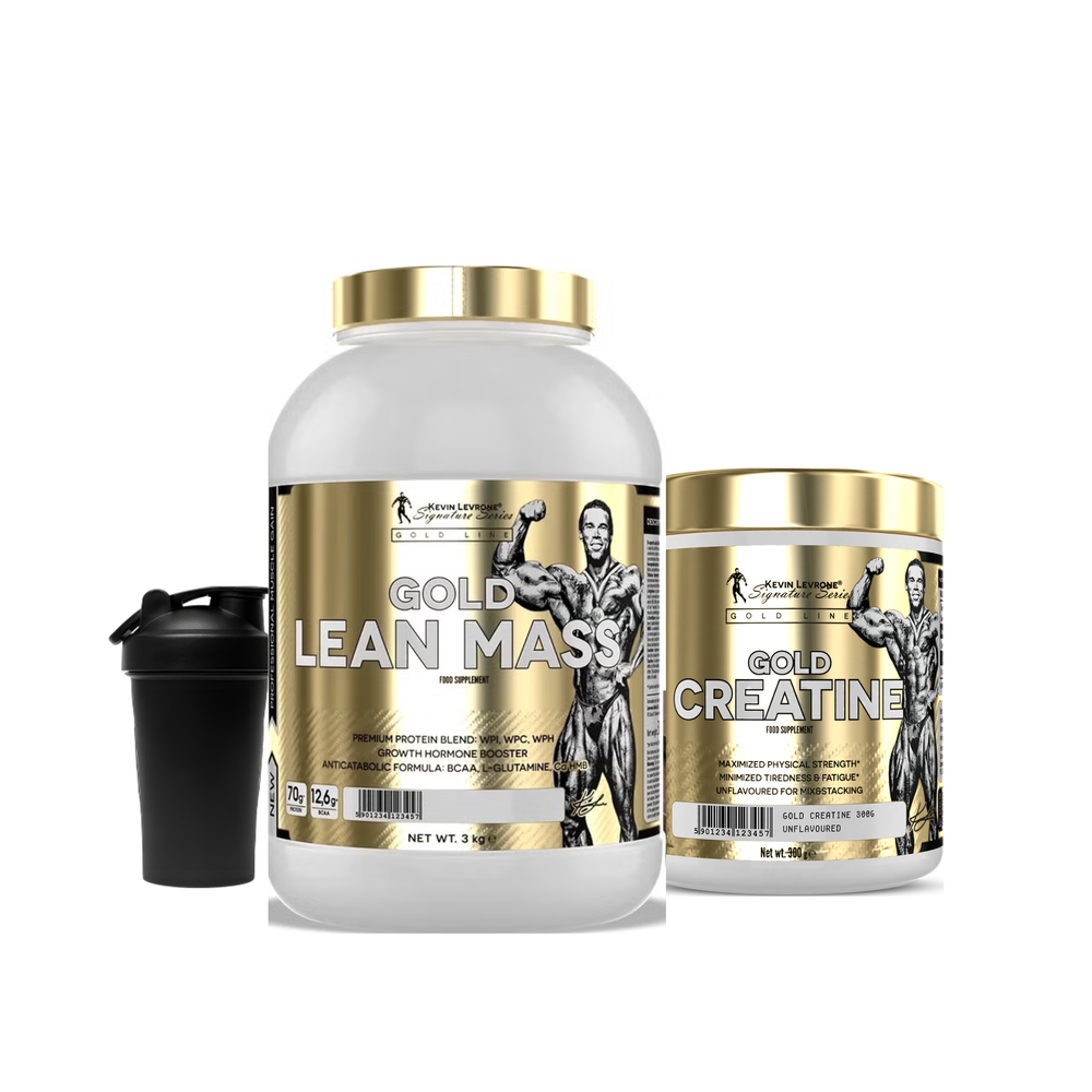 Kevin Levrone Lean Mass 3kg + Kevin Levrone Gold Creatine 300g + Shaker