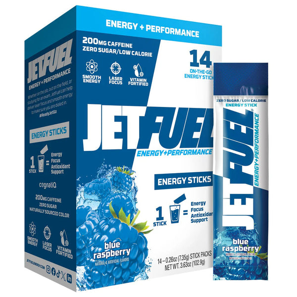 JetFuel® Energy + Performance Energy 14 Stick Packs 0.24 oz (6.76 g) Each Gat Sport