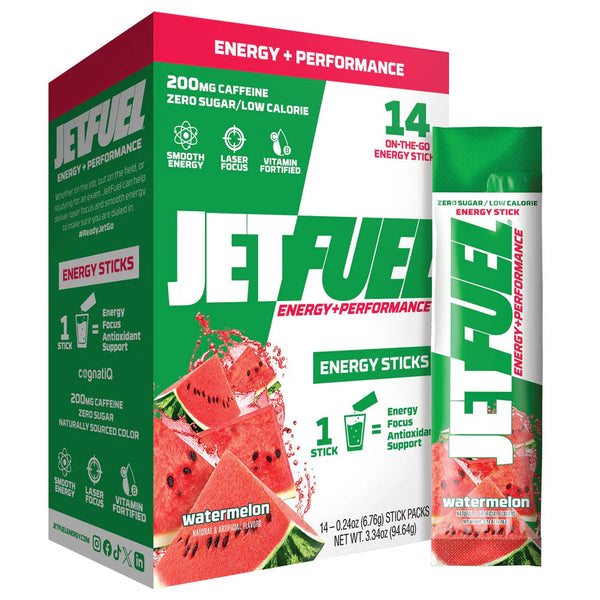JetFuel® Energy + Performance Energy 14 Stick Packs 0.24 oz (6.76 g) Each Gat Sport