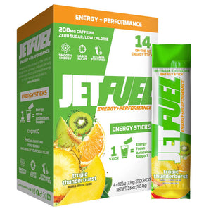 JetFuel® Energy + Performance Energy 14 Stick Packs 0.24 oz (6.76 g) Each Gat Sport