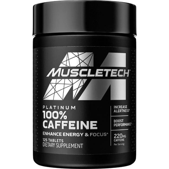 Muscletech 100% Caffeine 125 Tablets MuscleTech