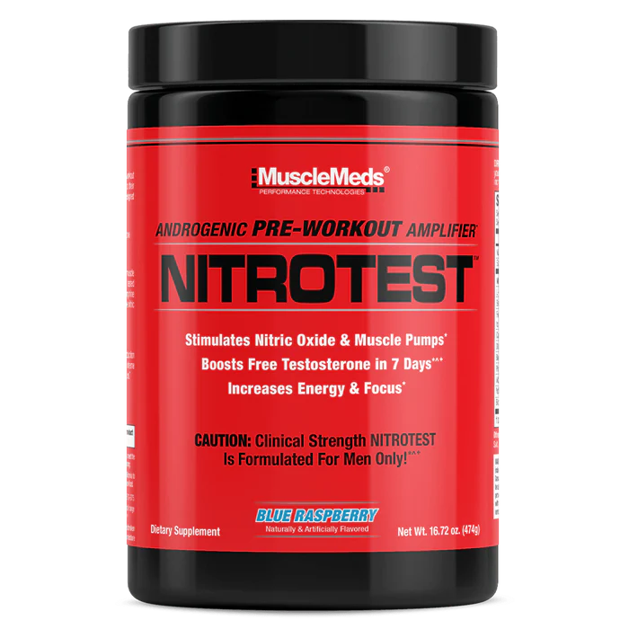 Musclemeds Nitrotest Androgenic Pre-workout 30 Servings