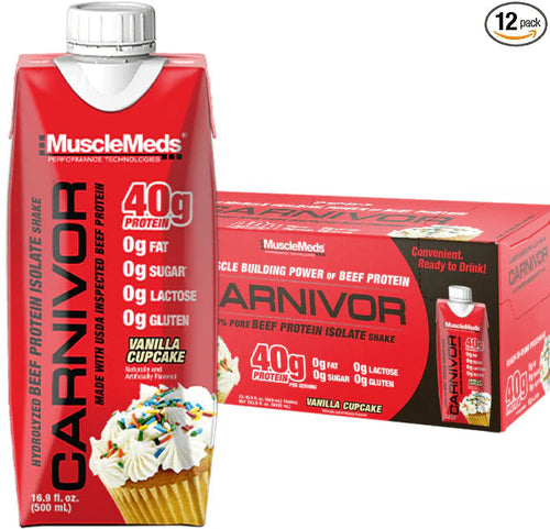 MuscleMeds Carnivor Ready-to-drink 40g Of Delicious Beef Protein Isolate Shake 500ml Musclemeds