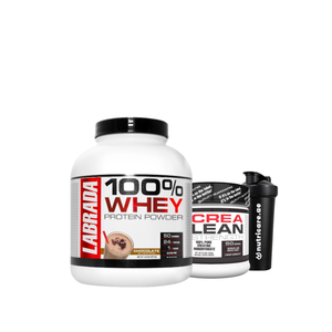Labrada Nutrition 100% Whey Protein 4.13 lbs +Labrada Crea Lean Creatine Monohydrate ,50 Servings + Shaker